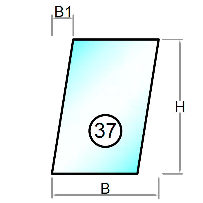 Figur 37 - Polycarbonat - 2 mm - 10 mm - Tilskåret