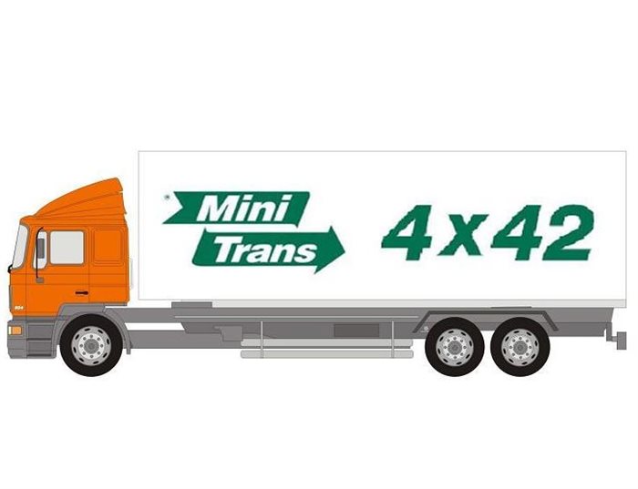 Minitrans Lastbil - Max 40 m3 og 8000 kg - Post Nr. 0000 - 2770