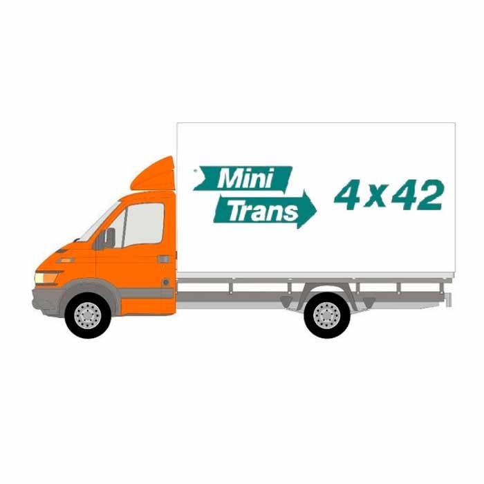 Minitrans - Max 12 m3 og 1000 kg - PostNr. 9000 - 9999