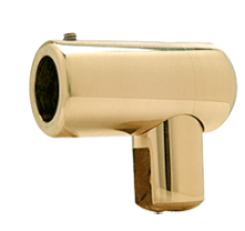 Mat Messing brusestang glasholder til 10-12 mm glas