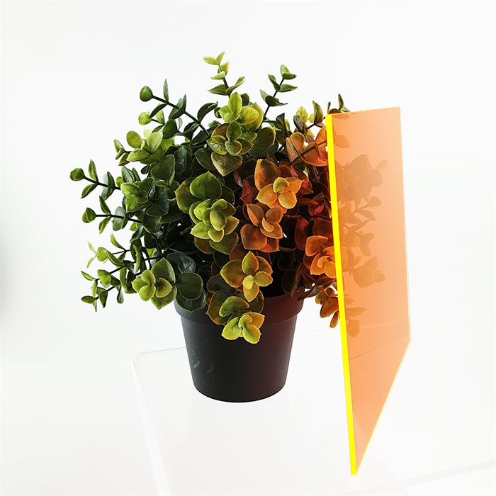 Plexiglas® Orange fluorescerende - 3 mm