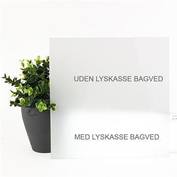 LED Plexiglas® Opal Akryl 47 % 3 mm - Støbt