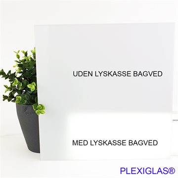 Plexiglas® - Opal Akryl 30 % 3 mm - Ekstruderet