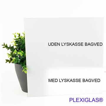 Plexiglas® Opal Akryl 21 % 5 mm - Ekstruderet
