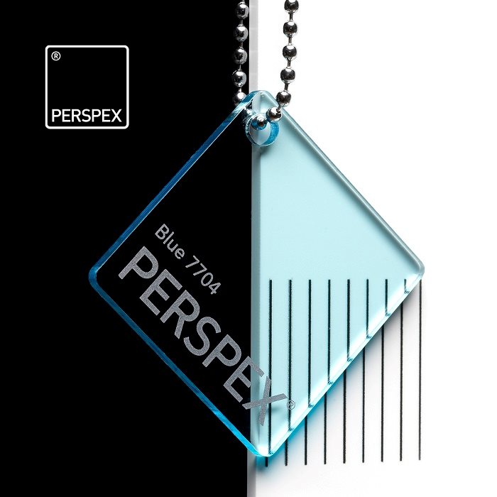 Akryl Perspex Lyseblå gennemsigtig - 3 mm