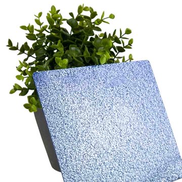 Himmelblå glitter akryl - 3 mm - Prøve ca. 70x150 mm