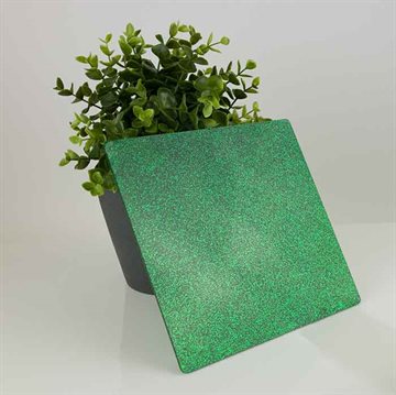 Grøn glitter akryl 1220 x 2440 mm