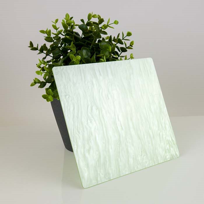 Lysegrøn marmor akryl 1220 x 2440 mm