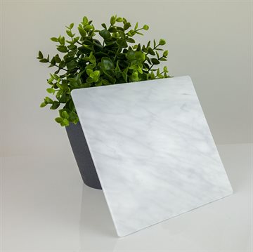 Hvid marmor akryl - Tilskåret (ALDST1215) - 3 mm