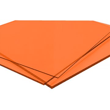 Akryl Orange gennemsigtig (TTRA1) 3 mm 3050 x 2050 mm