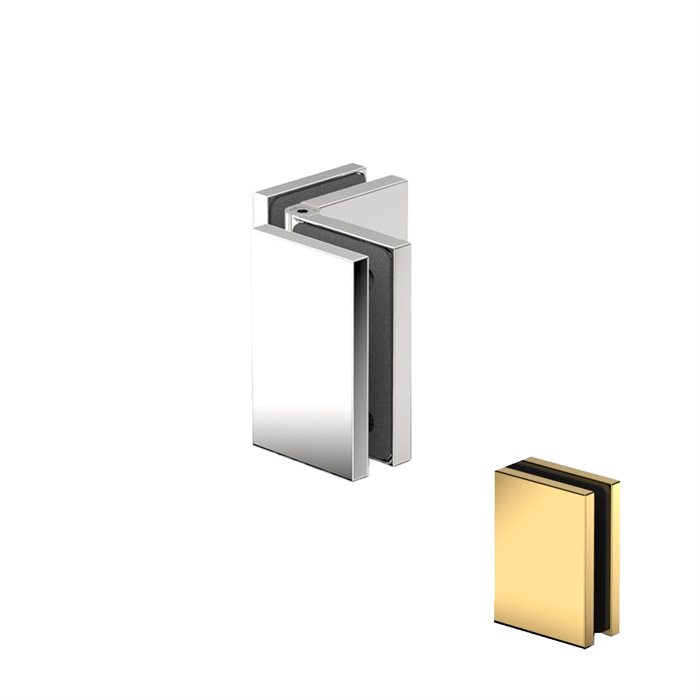 90-180 grader justerbar glas/glas beslag - Guld - 2 stk