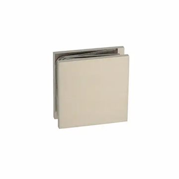 Vægbeslag til 8 - 10 mm glas - Børstet stål look - Berni