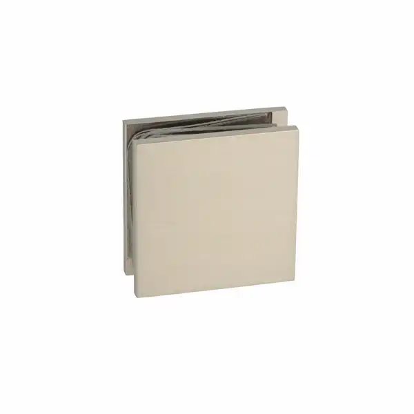 Vægbeslag til 8 - 10 mm glas - Børstet stål look - Berni