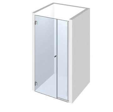 Brusedør med glasvæg - Flamea+ hængsler