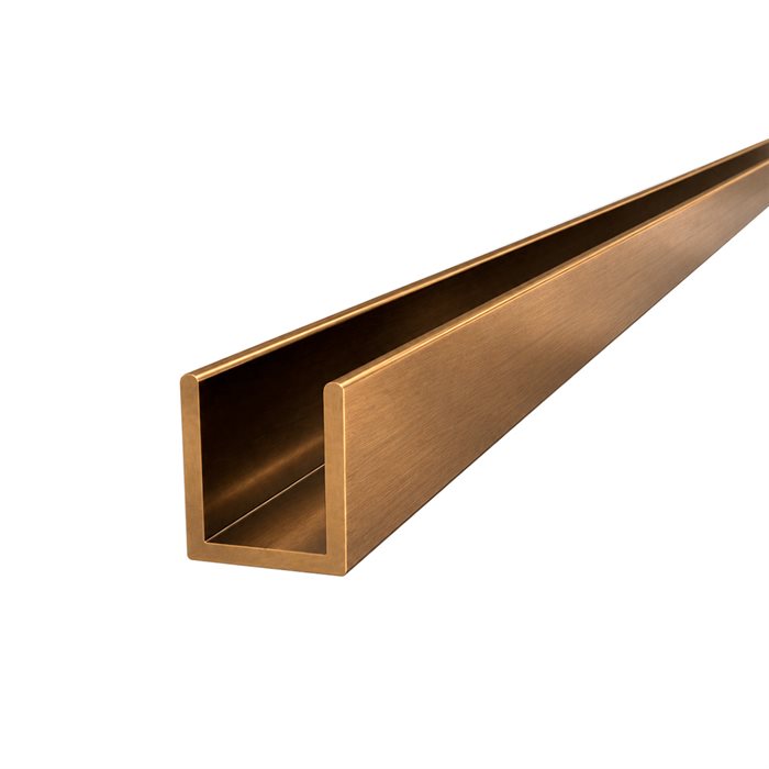 Uprofil - Antik Messing - 1500 mm - 19x17x19 mm