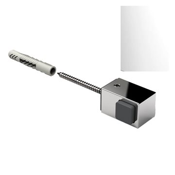 Dørstop i Mat Krom 8274ZN1-WL - Vægmonteret