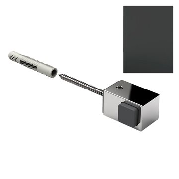 Dørstop i Dyb Mat Sort 8274ZN135-WL - Vægmonteret