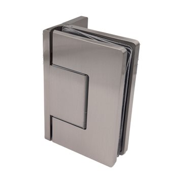 IG Classic væg til glas hængsel - Børstet Stål - 1 stk.