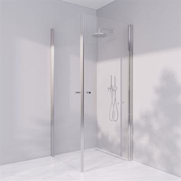 Brusekabine i standard mål - Prime PH22 - Blank krom