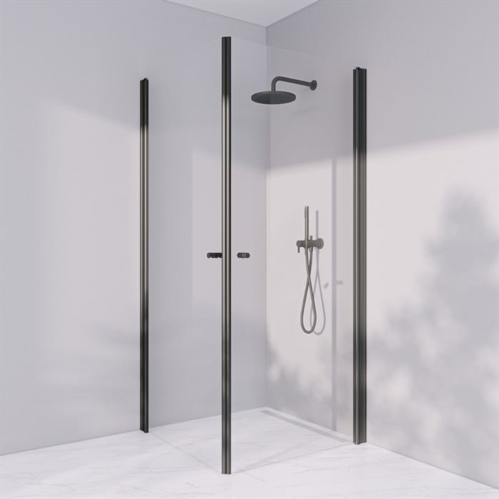 Brusekabine i standard mål - Prime PH22 - Mat sort