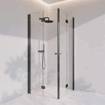 Brusekabine i standard mål - Prime PH33 - Mat sort