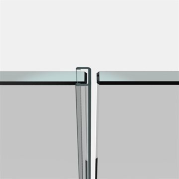 Pauli tætningsliste - 8 mm glas - Længde 2500 mm