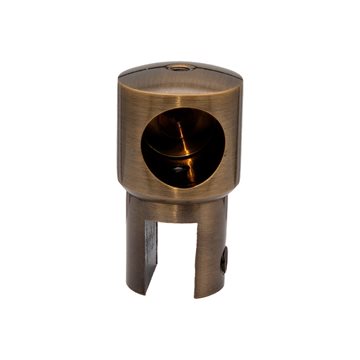 Stabiliseringsstang glasholder til 8 - 10 mm glas - Antik Messing