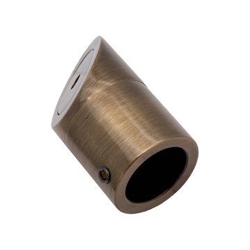 Stabiliseringsstang vægbeslag - Ø19 mm - 45° - Antik Messing