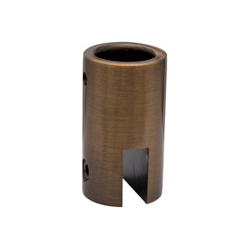 Stabiliseringsstang loft/glas glasholder til 6 - 8 mm glas - Antik Messing