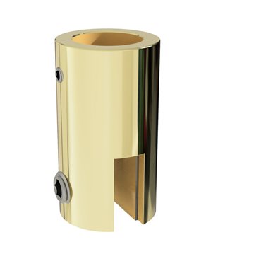 Stabiliseringsstang loft/glas glasholder til 6 - 8 mm glas - Blank guld