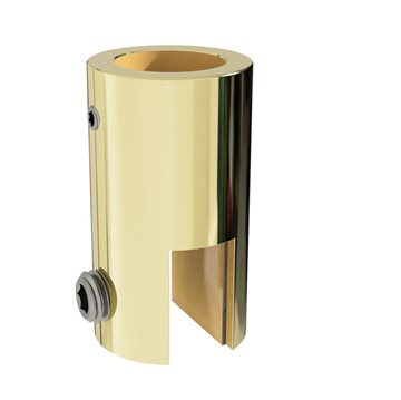 Stabiliseringsstang loft/glas glasholder til 10 - 12 mm glas - Blank guld