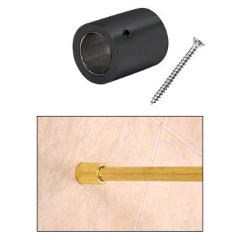 Brusestang væg/loft beslag i Mat Sort