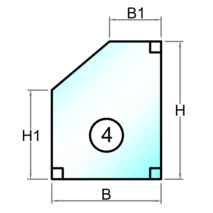 Facon - Sauna termorude 2 lags med hærdet glas - Figur 4