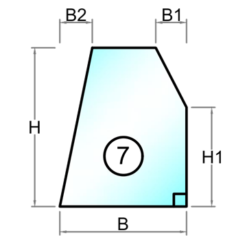 Figur 7 - Polycarbonat - 2 mm - 10 mm - Tilskåret