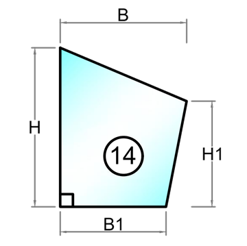 Figur 14 - Polycarbonat - 2 mm - 10 mm - Tilskåret