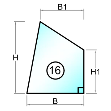 8,76 til 21,52 mm hærdet og lamineret glas med poleret kant - Figur 16