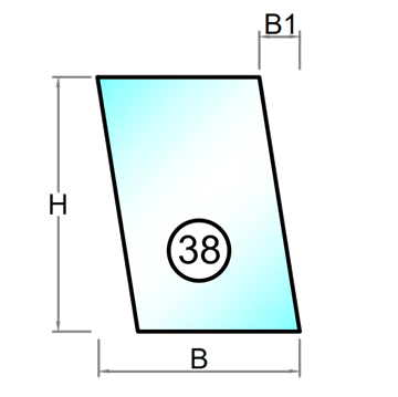 Hærdet glas med poleret kant - Figur 38
