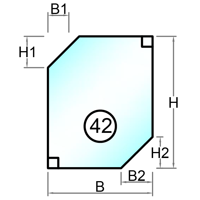 Akryl Klar - Laserskåret - Figur 42