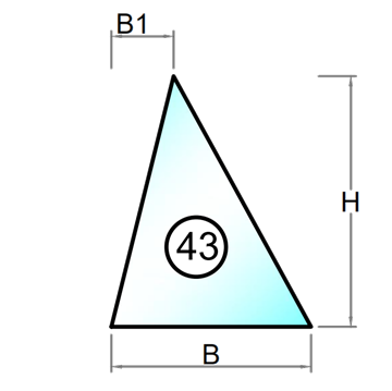 2 lags hærdet termorude 2x4 mm - Figur 43