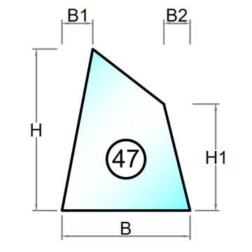 2 lags hærdet termorude 2x4 mm - Figur 47