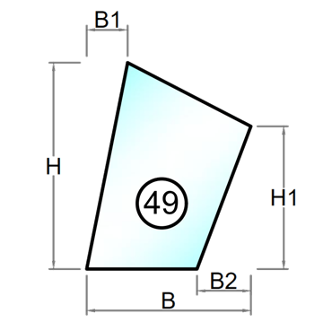 Hærdet glas med poleret kant - Figur 49