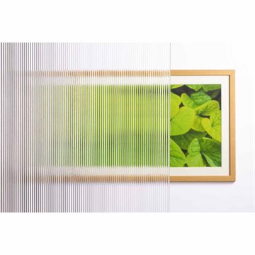 8 mm hærdet VISIOSUN lodret mønster med poleret kant