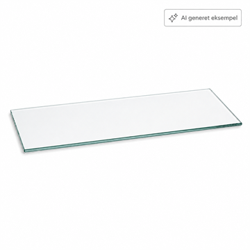 4 mm hyldeglas med poleret kant - Klar