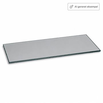 4 mm hyldeglas med poleret kant - Grå