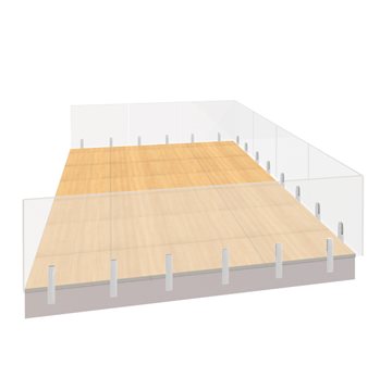 Glasrækværk - EDGE82 - Model 3