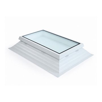 VITRIA fladtagsvindue - 100 x 150 - Fast - PVC 16/20 Kant