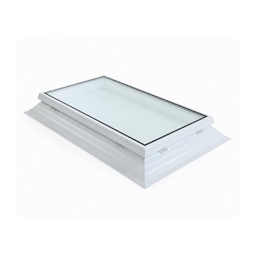 VITRIA fladtagsvindue - 100 x 160 - Fast - PVC 16/20 Kant