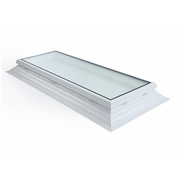 VITRIA fladtagsvindue - 40 x 100 - Fast - PVC 16/20 Kant