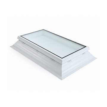 VITRIA fladtagsvindue - 80 x 130 - Fast - PVC 16/20 Kant