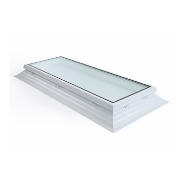 VITRIA fladtagsvindue - 80 x 200 - Fast - PVC 16/20 Kant